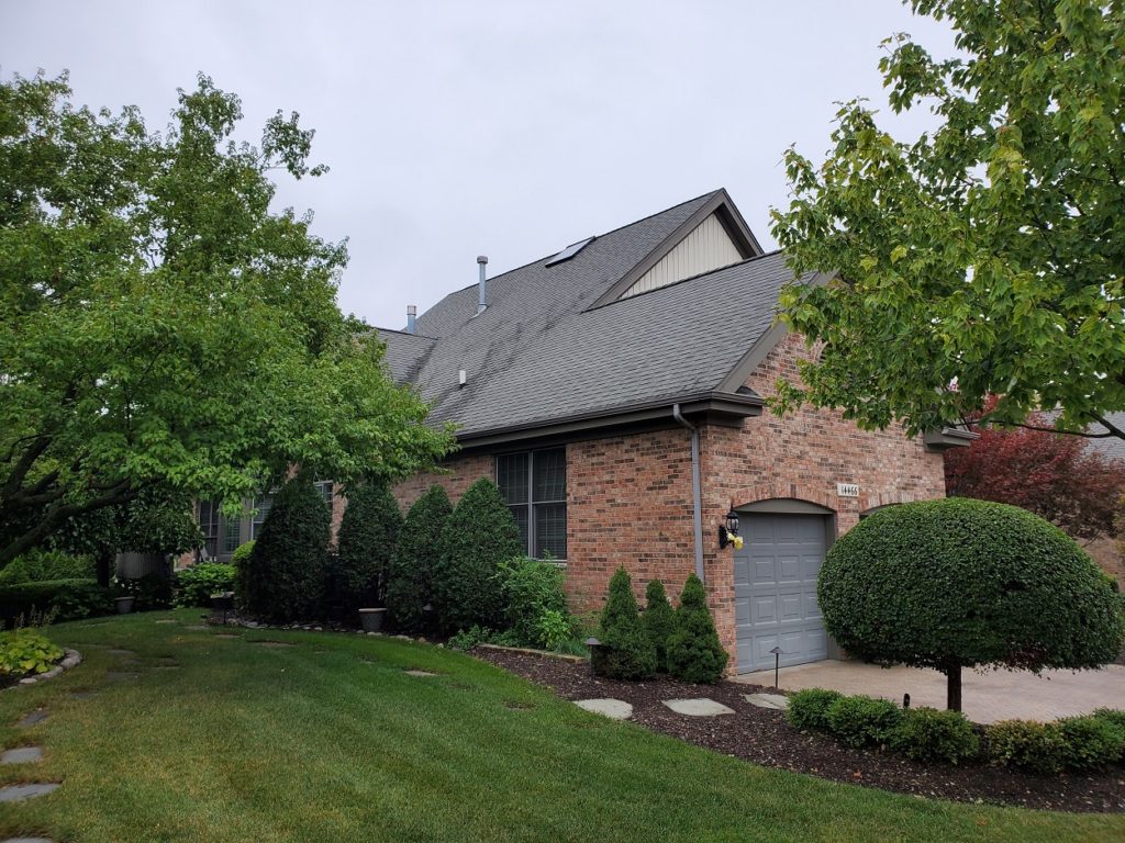 Orland Park roofing contractor shows before photo or project