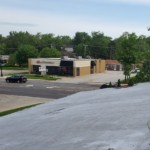 Photo before Glen Ellyn roofing contractor converts the flat roof